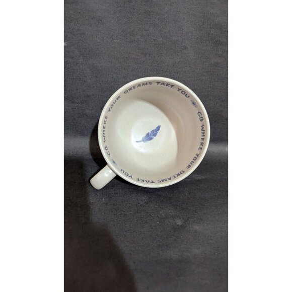 Primitives By Kathy "Go Where Your Dreams Lead You Ceramic Mug With Arrow & lea - Picture 3 of 9